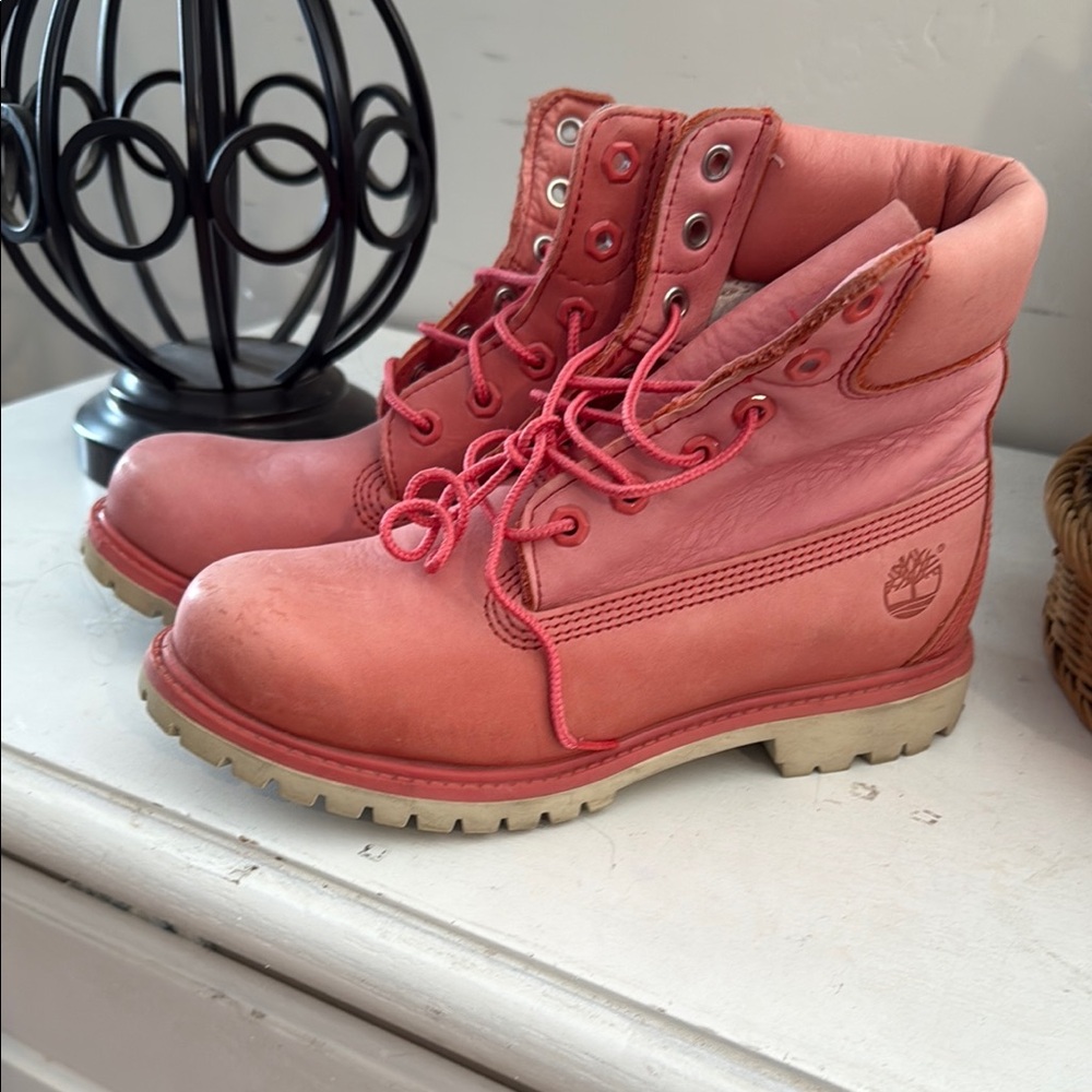 Timberland Women's Pink Boots
